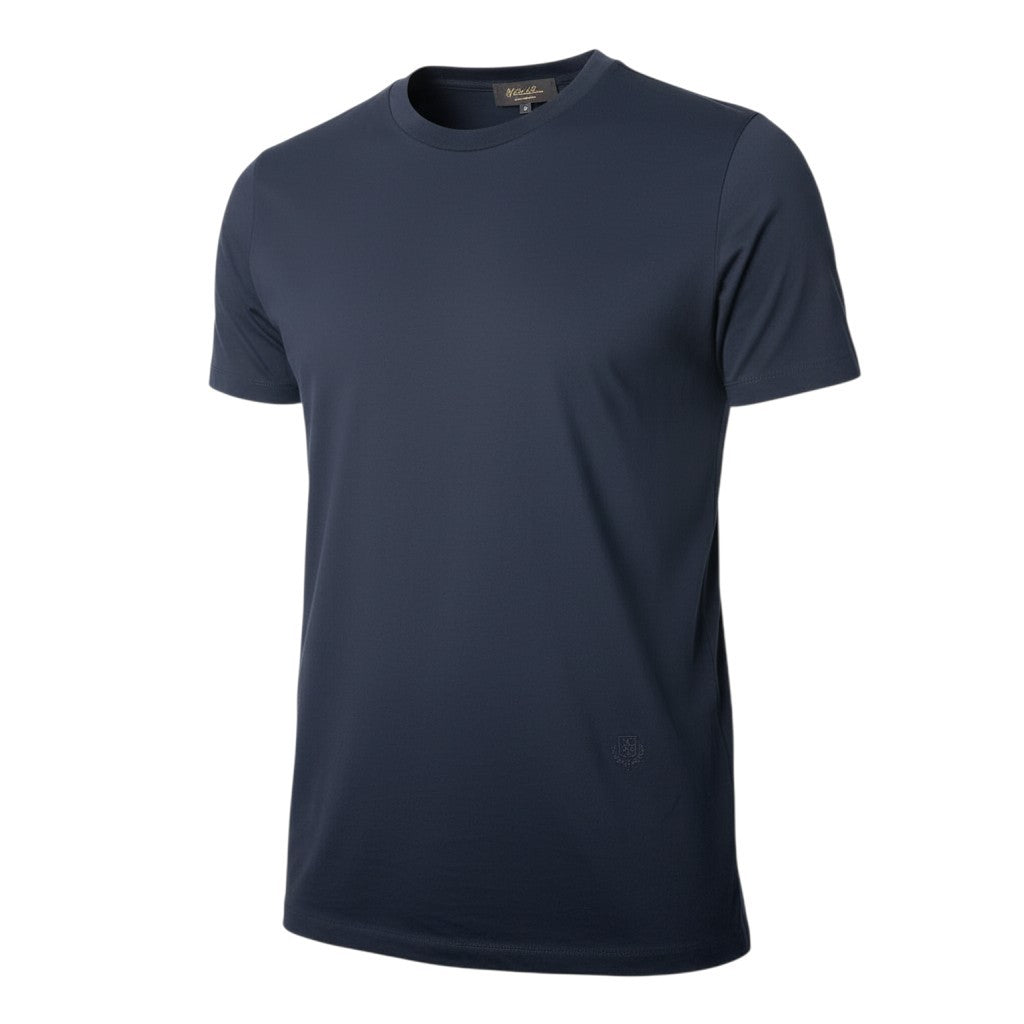 25i27 《美品》 Loro Piana ロロピアーナ 半袖カットソー Tシャツ メンズシャツ ロゴ刺繍 コットンシャツ イタリア製 FA15069 44 ブラック 綿100％ メンズ 男性用u02t