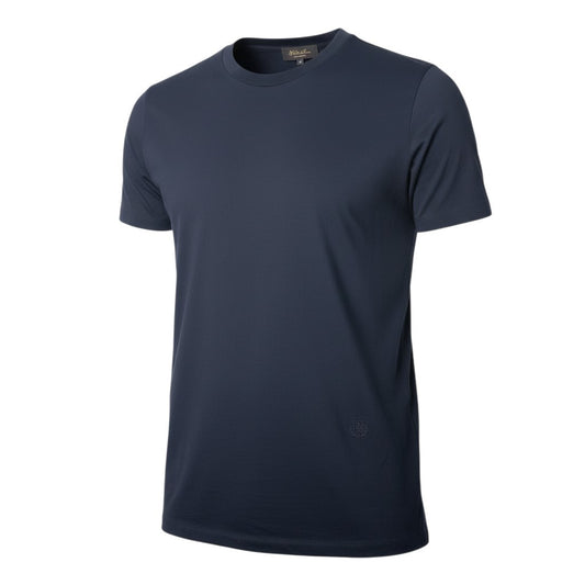 25i27 《美品》 Loro Piana ロロピアーナ 半袖カットソー Tシャツ メンズシャツ ロゴ刺繍 コットンシャツ イタリア製 FA15069 44 ブラック 綿100％ メンズ 男性用u02t