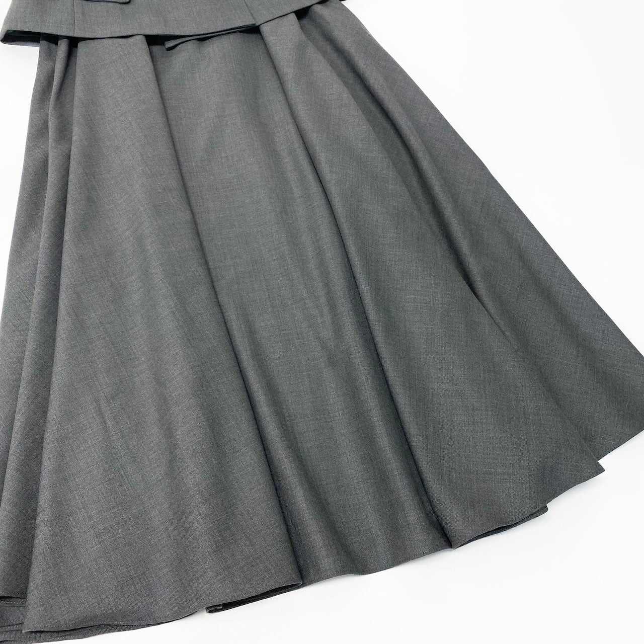 40d10 self-portrait セルフポートレート 25AW Tailored Midi Dress テイラードミディドレス サイズ4 グレー ベルト付 ワンピースt18r