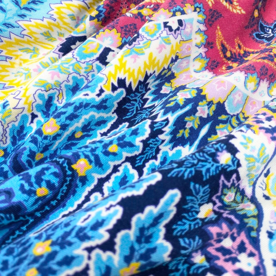 84e29 ETRO エトロ ショートスリーブ シルクワンピース ペイズリー柄 花柄プリント マルチカラー レディース 女性服o07t