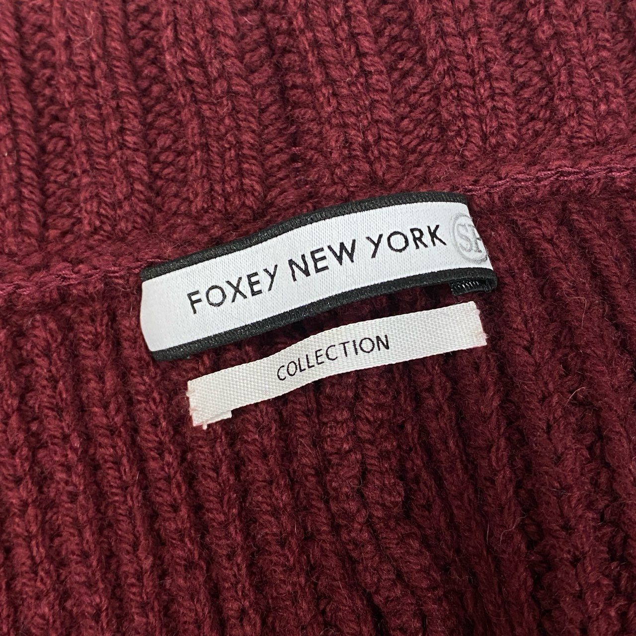 35l27 FOXEY NEW YORK フォクシー ニューヨーク 40010 Knit coat ニットコート ロングカーディガン  レッド ウールカシミヤ レディース 日本製