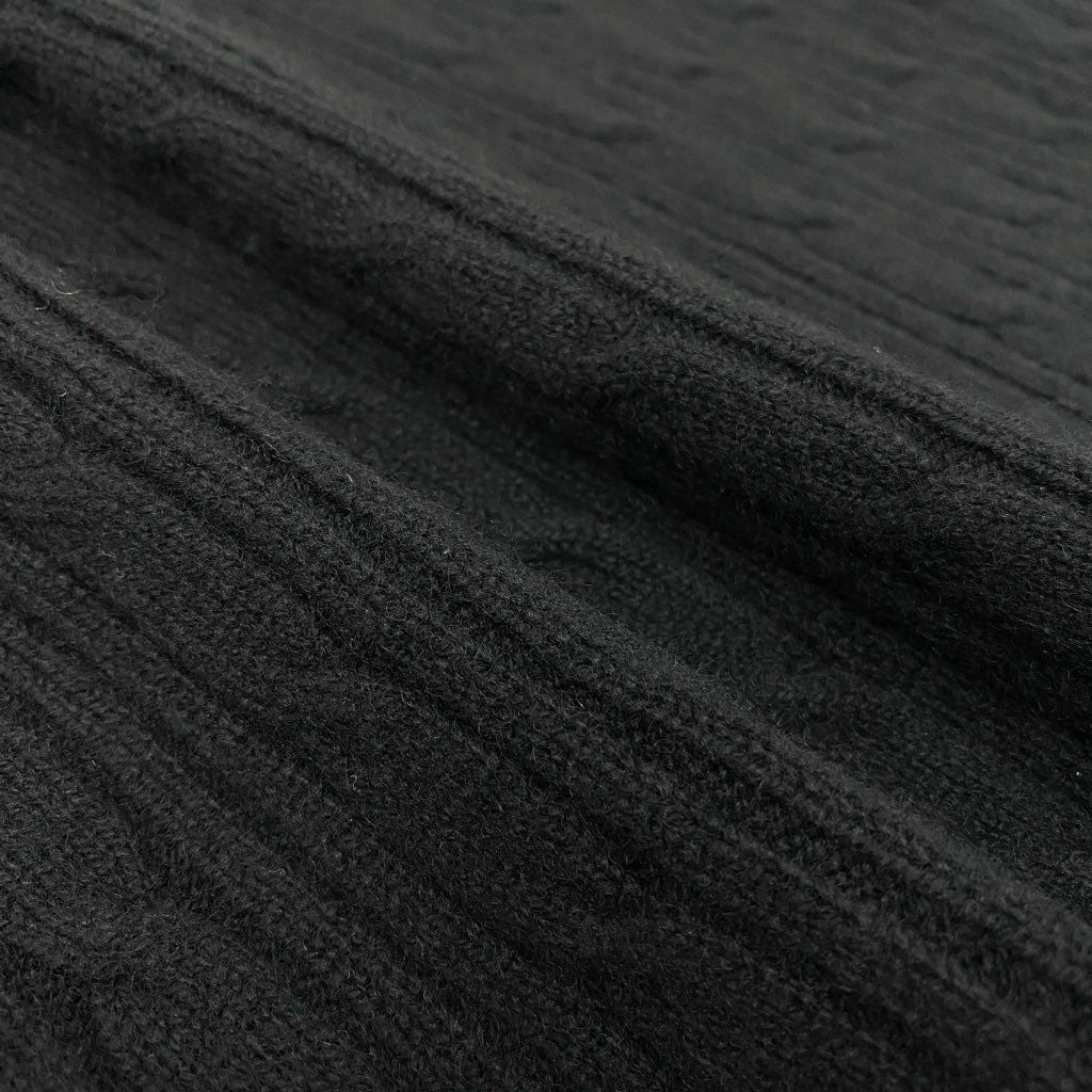 43l25《美品》 BALLANTYNE バランタイン ピュアカシミヤ 100％ ニットスカート サイズ14 ブラック PURE CASHMERE スコットランド製 タグ付きt18r