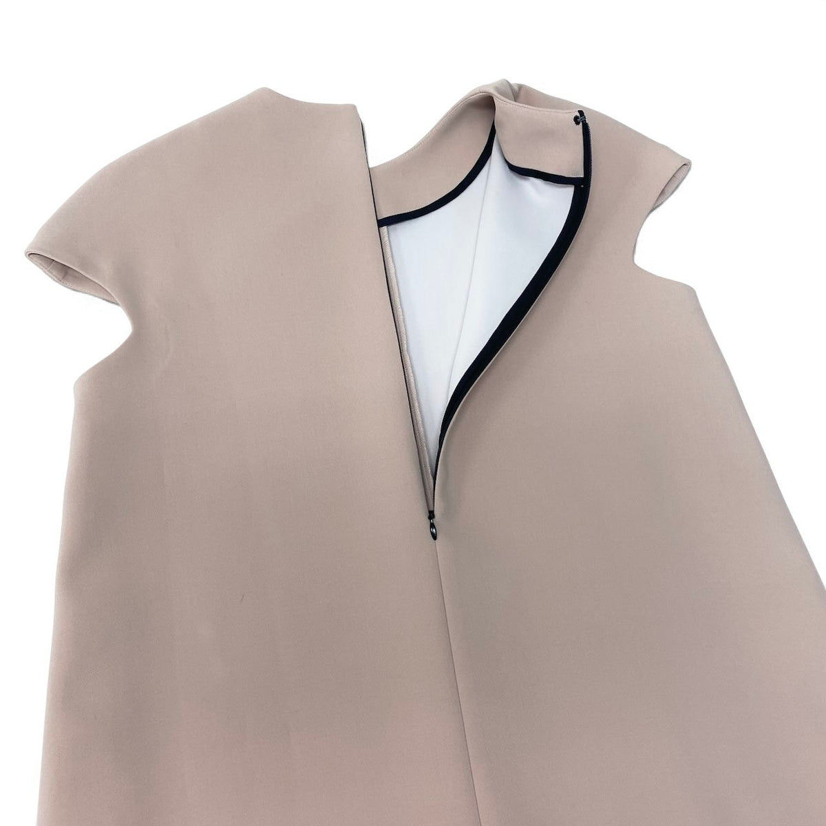 40i27 【新品保管品】YOKOCHAN ヨーコチャン チュニックワンピース キャップスリーブ クルーネック 38サイズ ベージュ レディース 女性用u02t