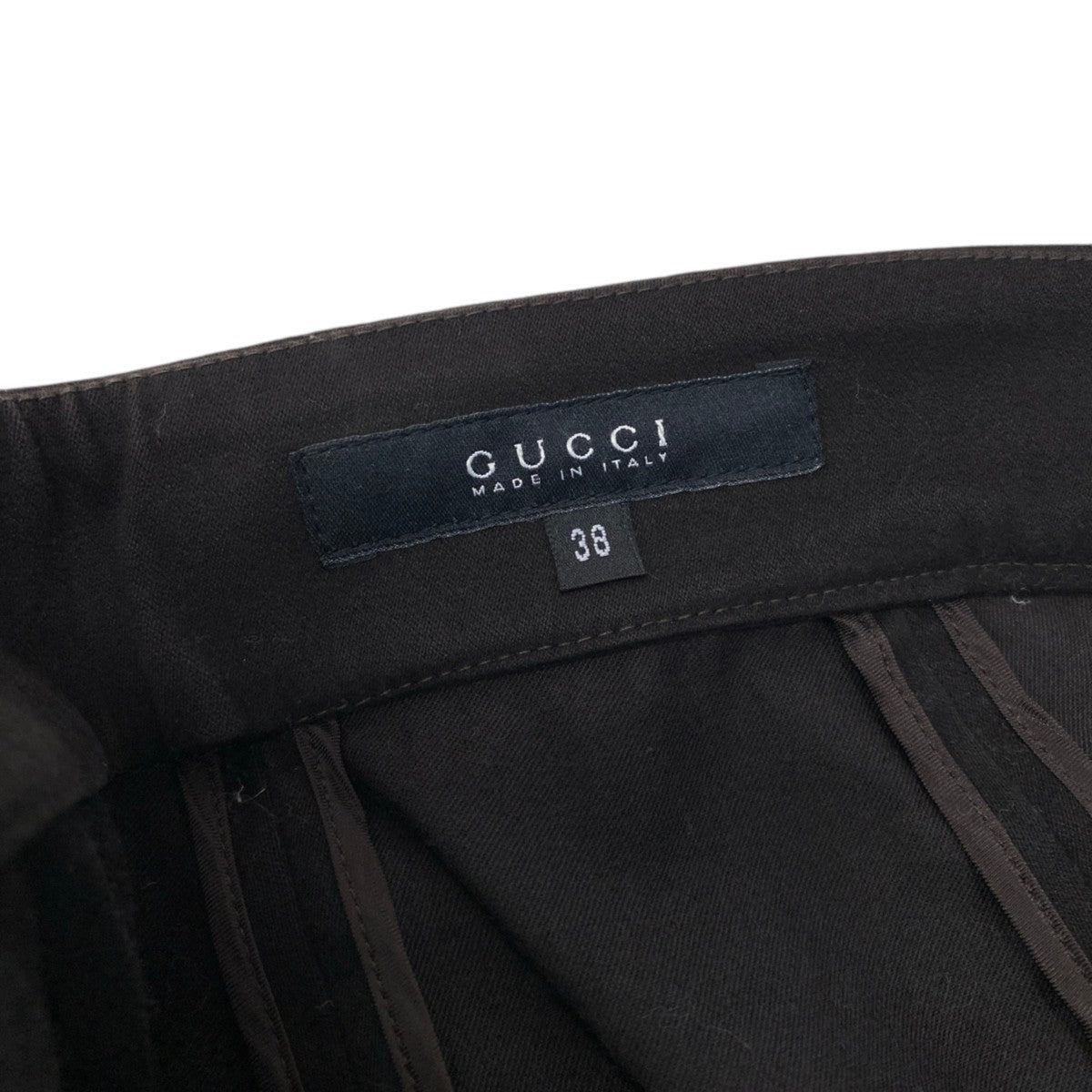 30j4 GUCCI グッチ 2003年 トムフォード期 タイトスカート GG刺繍 イタリア製 38サイズ ブラック レディース 女性用u02t