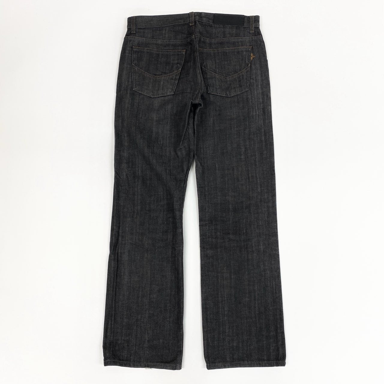 Ai25-1 LOUIS VUITTON ルイヴィトン デニムパンツ ボトムス ストレートパンツ コットン ワンポイント刺繍 イタリア製 RM081M MMDP02DAK 40サイズ グレー メンズk02i