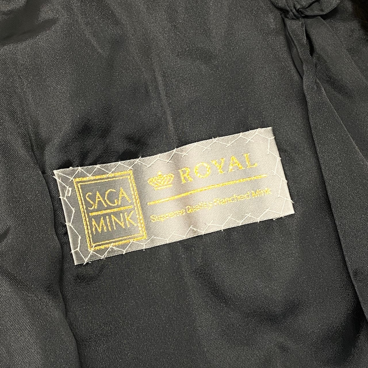 47c18 SAGA MINK サガミンク 金サガ ダークミンク ファーコート サイズF ダークブラウン 最高級本毛皮 Mink Fur Coat 毛質◎t18r