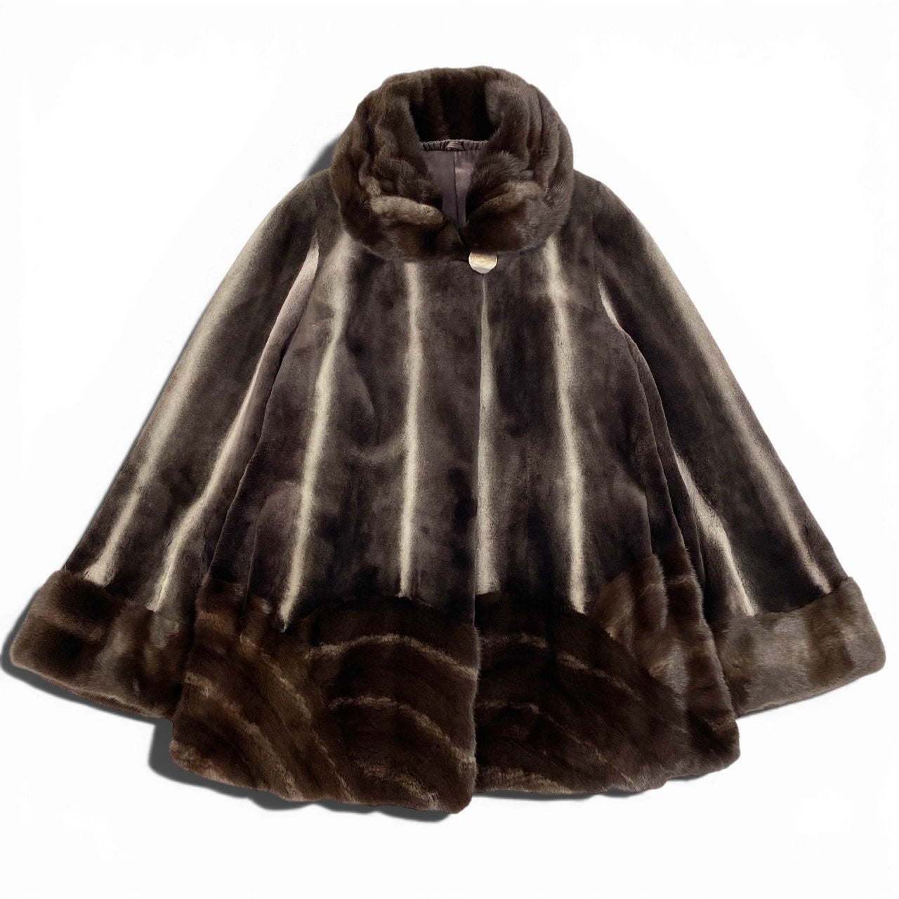 43d3 KOPENHAGEN FUR コペンハーゲン PLATINUM MINK プラチナミンク クロスミンクコート F ブラウン 最高級本毛皮 Fur Coatt18r