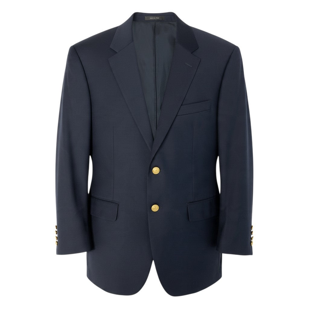 30j27 LAUREN RALPH LAUREN ローレンラルフローレン テーラードジャケット 紺ブレ 金ボタン ネイビー メンズo07t