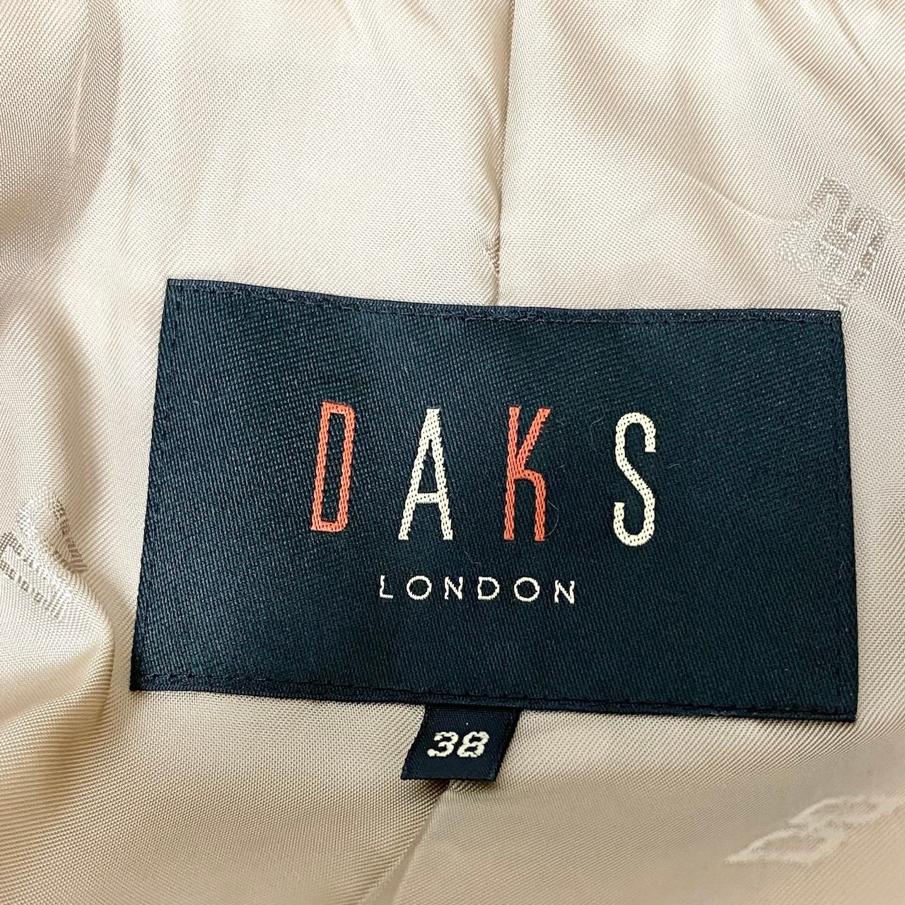 82f16 DAKS LONDON ダックスロンドン チェスターコート ロングコート アンゴラウール サイズ38 ベージュ  レディース 女性用u02t