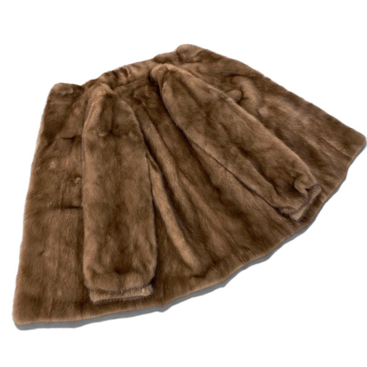 26h19 ELEGANCE FUR パステルミンク ミンクコート 毛皮コート 9 ライトブラウン ミンクファー Mink Fur Coatu02t