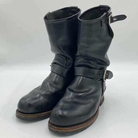 1h7 RED WING レッドウィング 2268 エンジニアブーツ USA 7 ブラック レザー メンズ ブーツ 革靴k02i