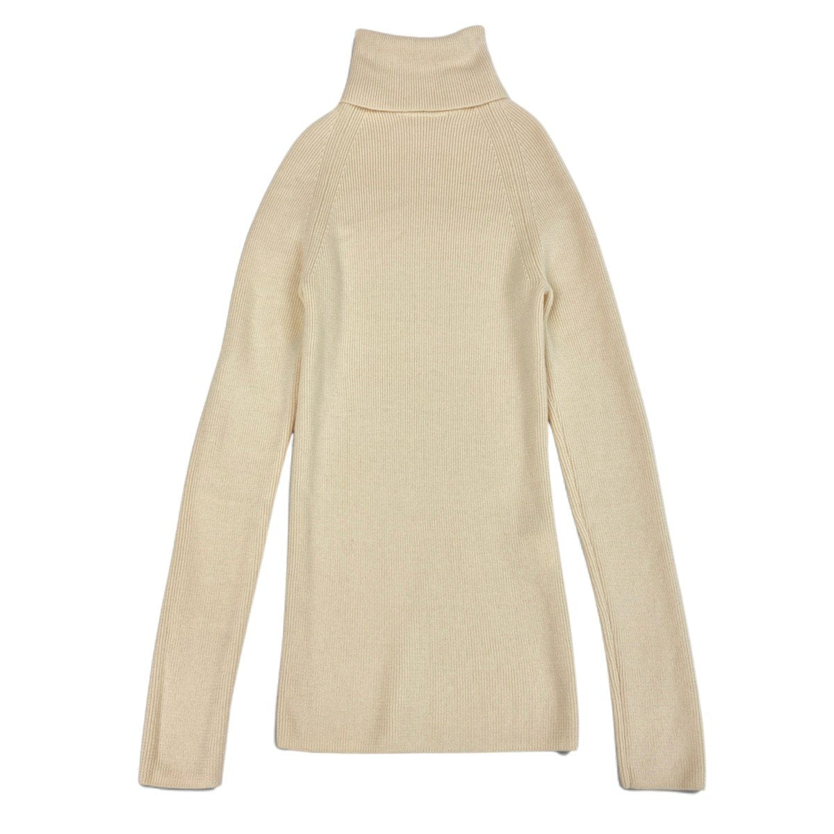 h31 【美品】LIMI feu ヨウジヤマモト ニットセーター ハイネック Sサイズ アイボリー ウール100％ レディース 女性用k02i