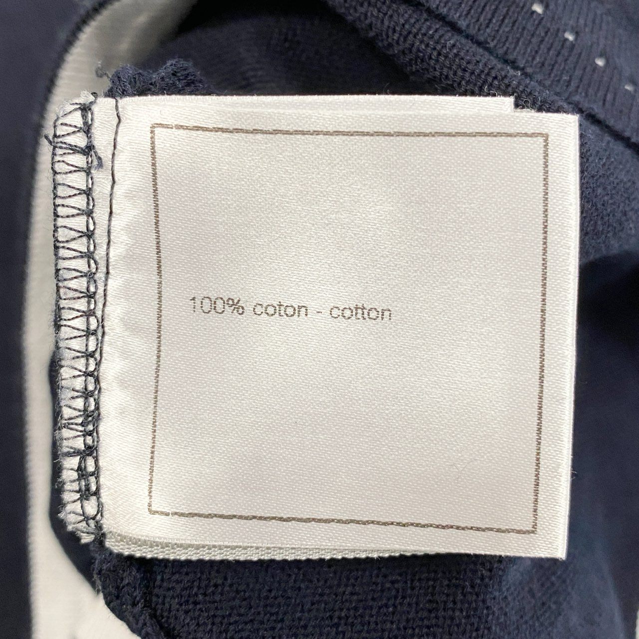 70a15 CHANEL SPORT シャネル スポーツ 2007年 P30104 フロントココマーク ジャガードロゴ ショートタンクトップ ニット素材 サイズ40 ネイビー レディース トップスta1