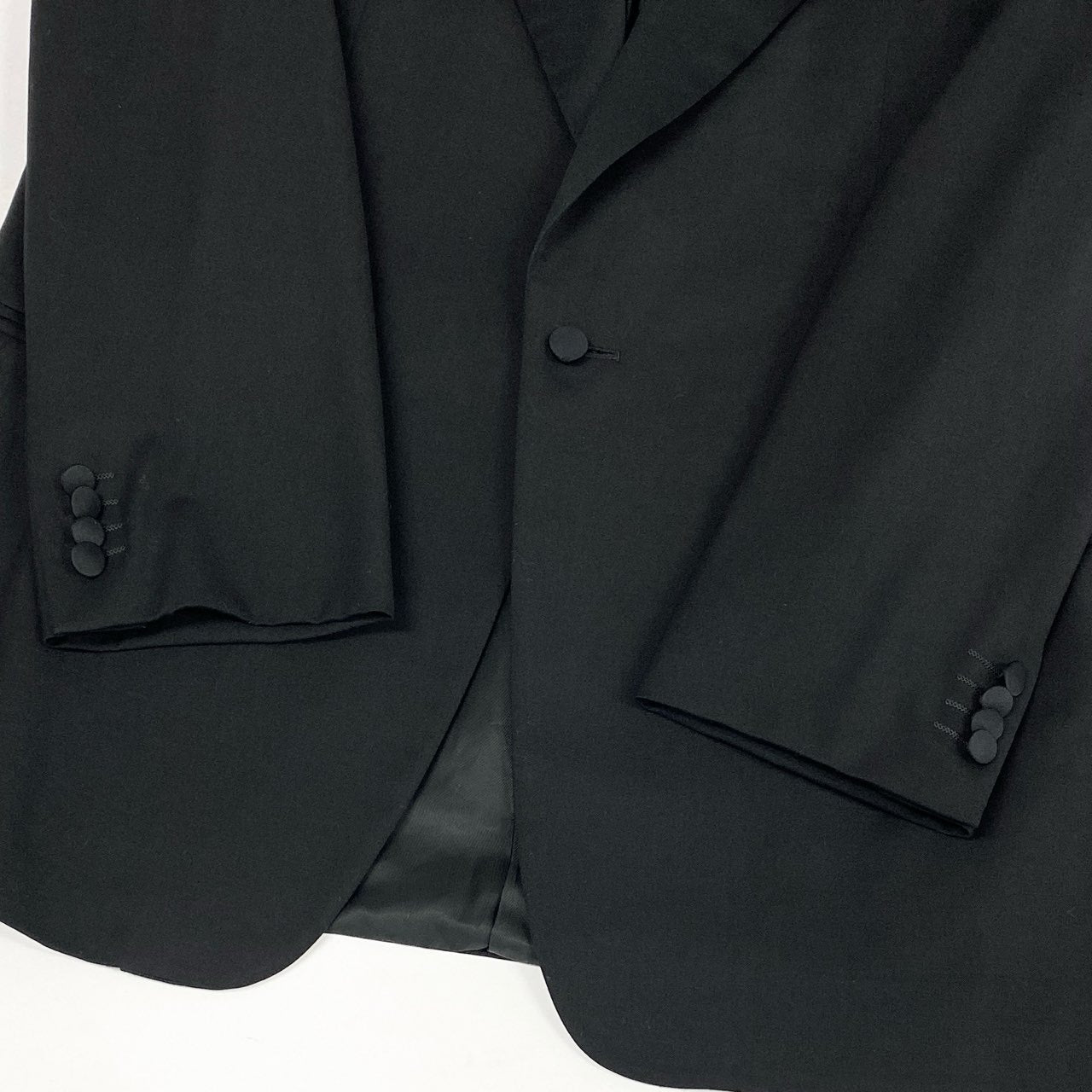 9L19 Ermenegildo Zegna エルメネジルドゼニア セットアップ タキシード スーツ ジャケット ボトム 50サイズ ブラック メンズo07t