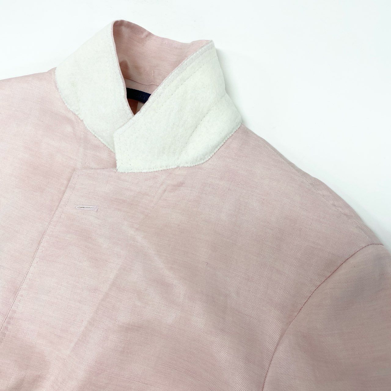 59k1 BELVEST ベルベスト イタリア製 テーラードジャケット ブレザー G10244 48 ピンク シルク リネン メンズo07t