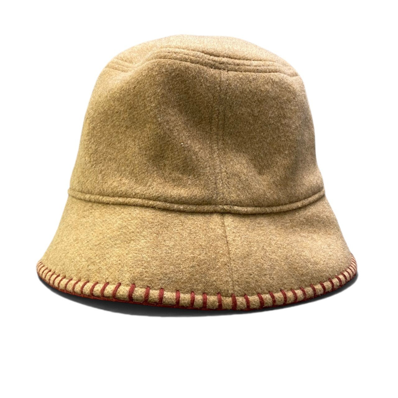 i2 【極美品】 Hermès エルメス アヴァロン ステッチ ウールハット カシミヤ混 セリエボタン H242041N サイズ57 ベージュ レディース