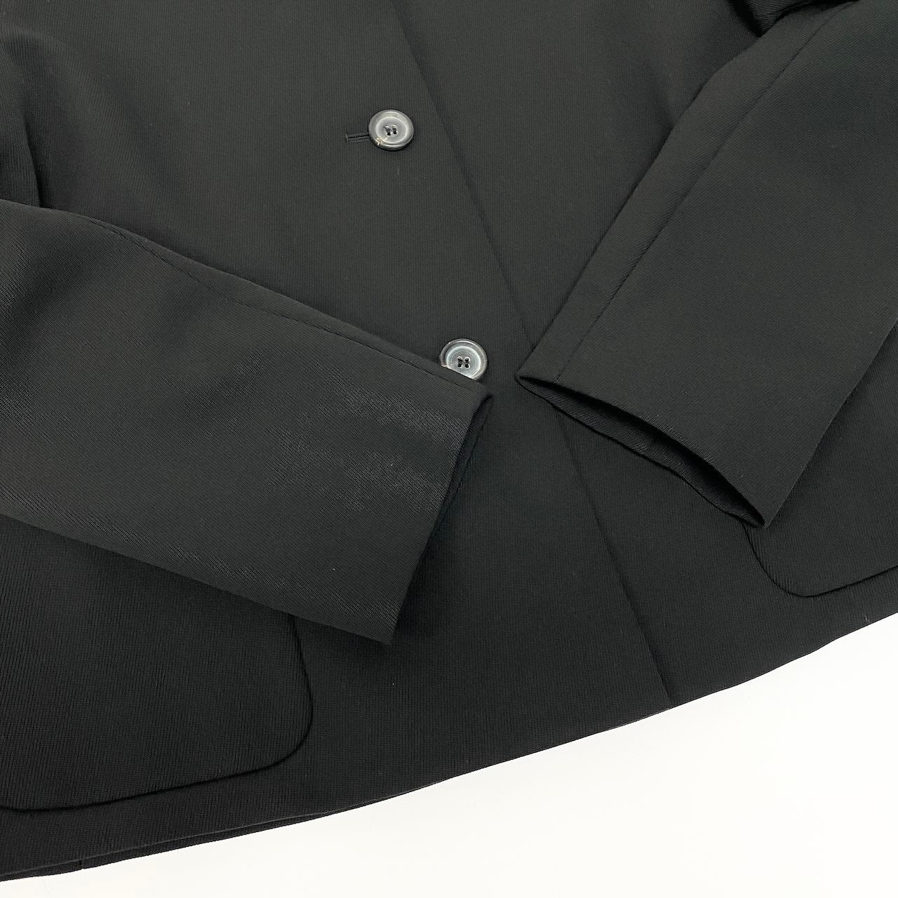 40d10 JIL SANDER ジルサンダー クロップドジャケット スカート スーツ セットアップ サイズ36 ブラック レディースk02i