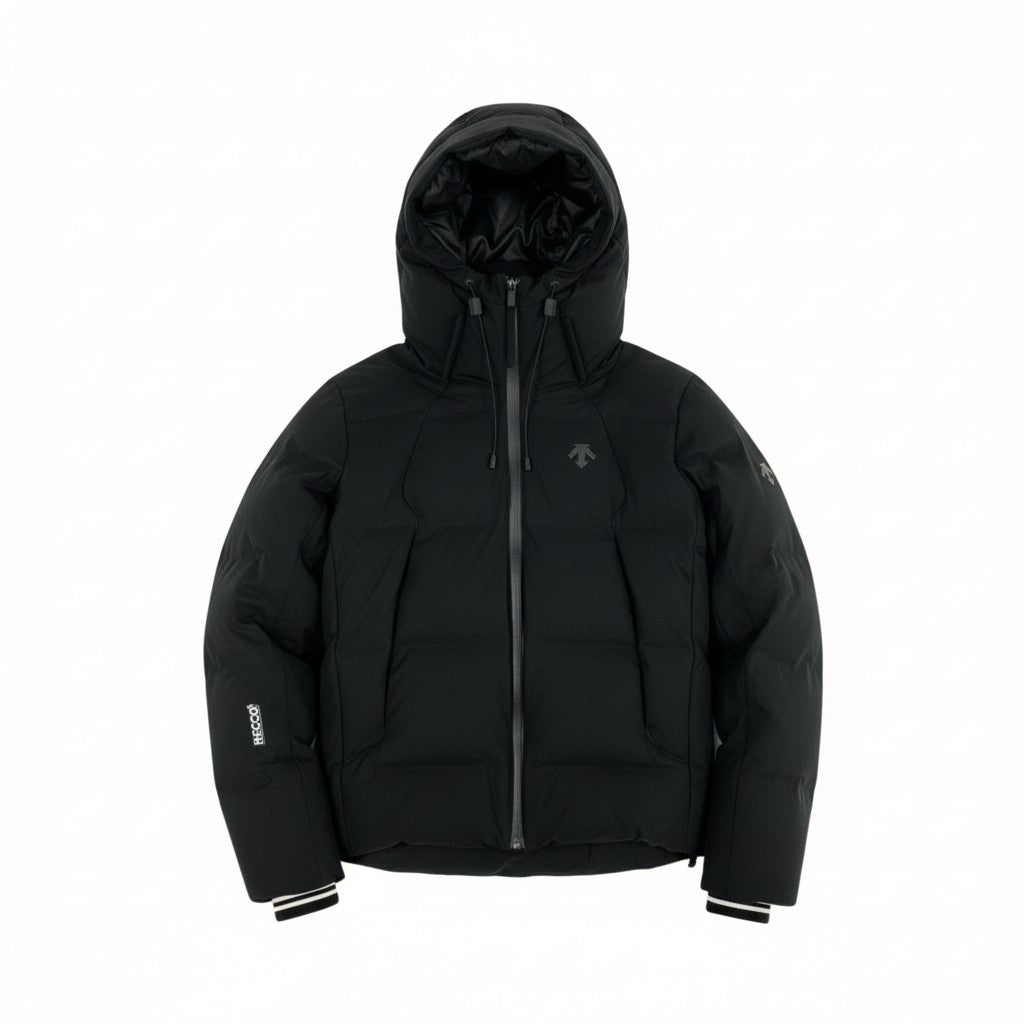 46L16 DESCENTE デサント 水沢ダウンマウンテニアー ダウンジャケット ダウンコート フーディージャケット アウター DALT3270 Sサイズ ブラック メンズo07t