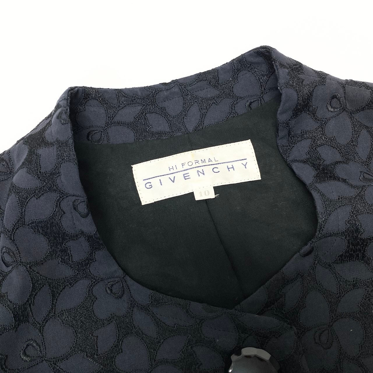 86d9 GIVENCHY ジバンシー フラワーレース セットアップ サイズ10 ネイビー Flour Lace Setup 女性服t18r