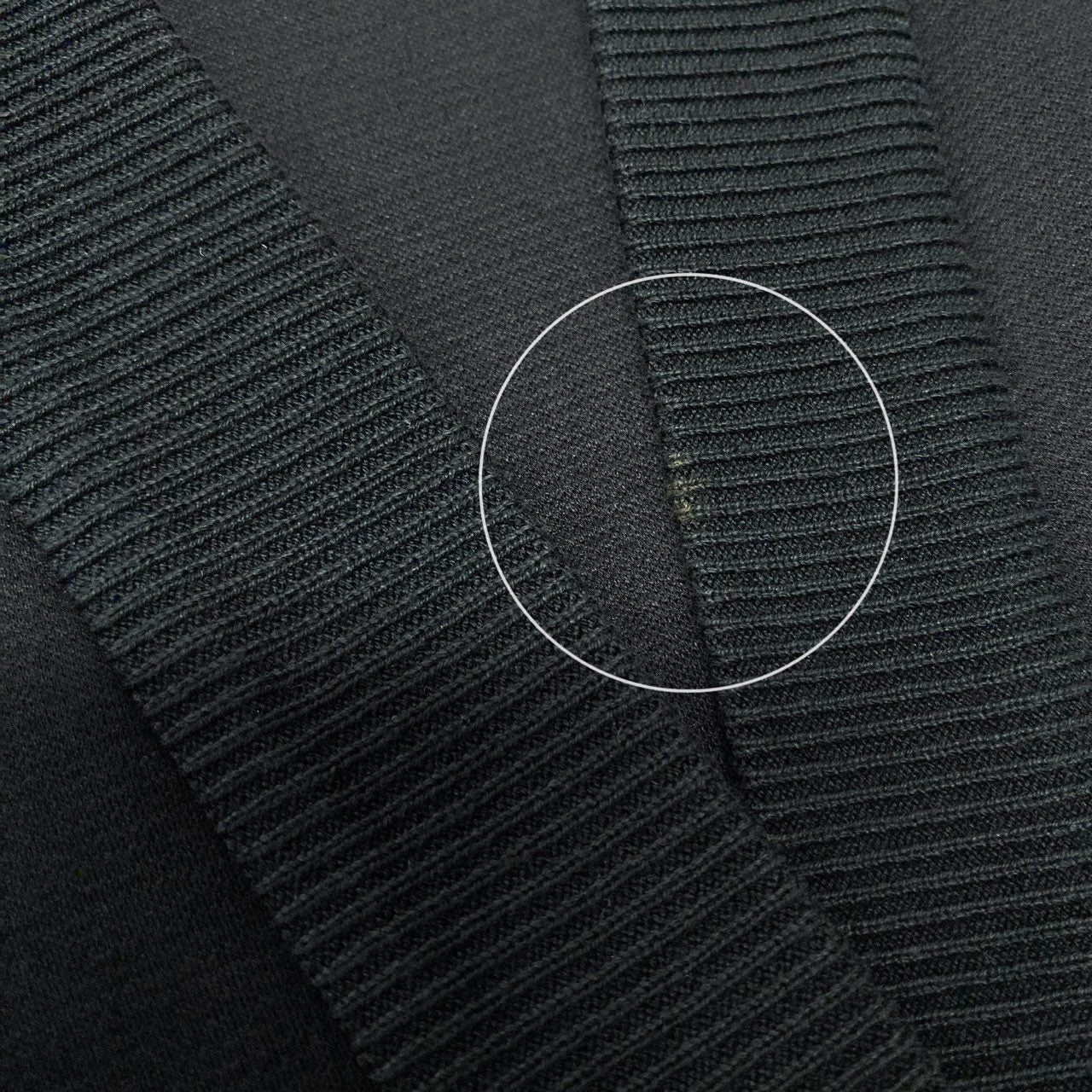 82a29 Vintage Yves Saint Laurent ヴィンテージ イヴサンローラン YSL カサンドラロゴ ビジュー 金ボタン カーディガン 羽織 Cassandre Logo Cardigan Gold Buttons M ブラック コットン レディースo07t