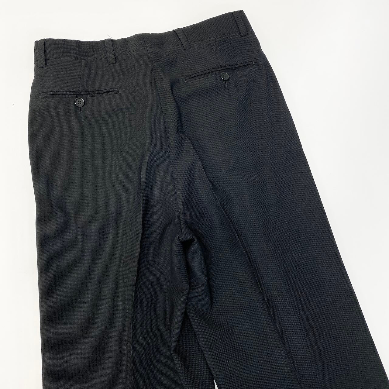 43c30 GIORGIO ARMANI LE COLLEZIONI ジョルジオアルマーニ セットアップスーツ シングル 3B 背抜き メンズ 紳士服 ビジネス 44REG ブラックo07t