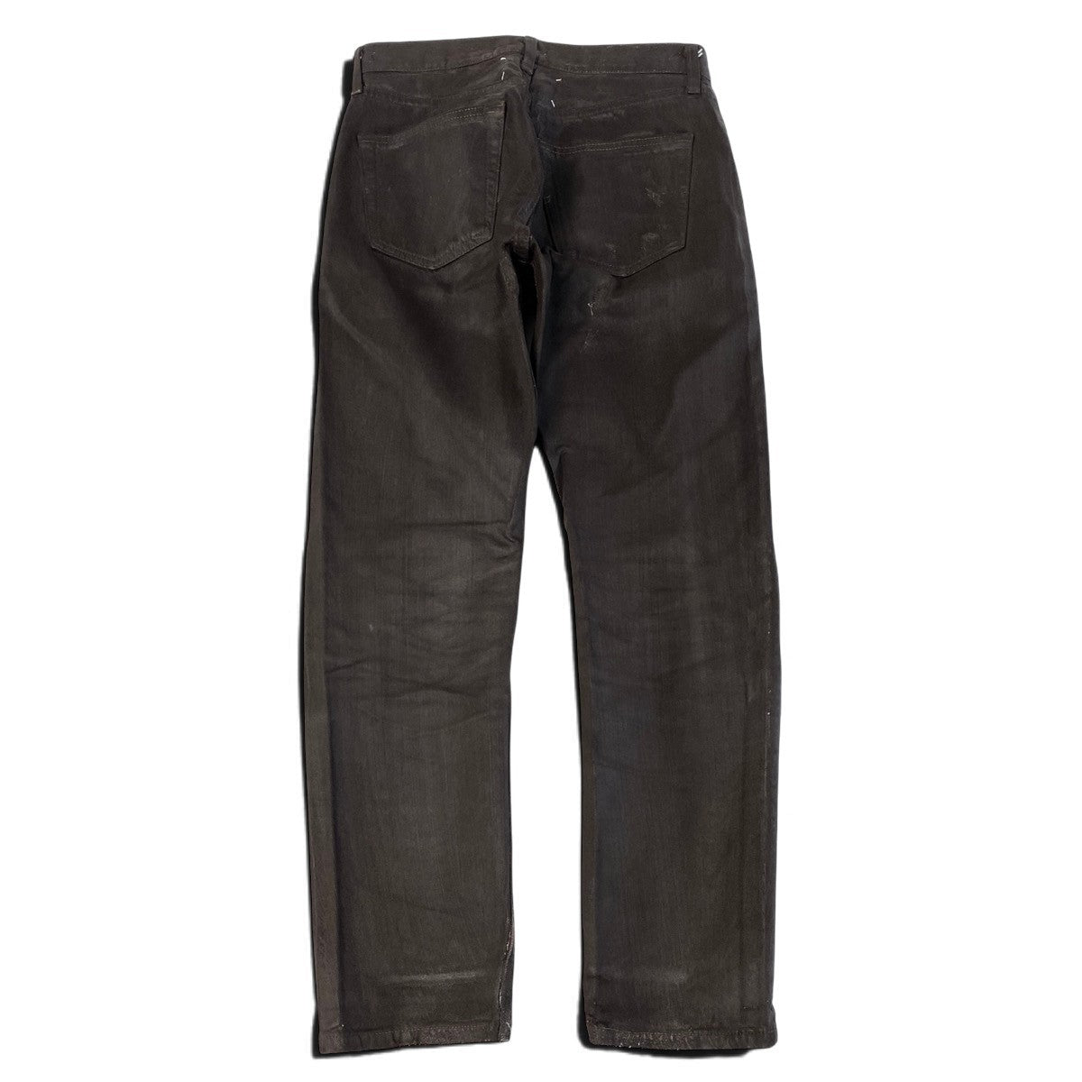 Mj22 Maison Martin Margiela デッドストック 2000~2001AW ペンキデニム アーティザナル パンツボトム Mサイズ ブラウン コットン100％ メンズ 男性用k02i
