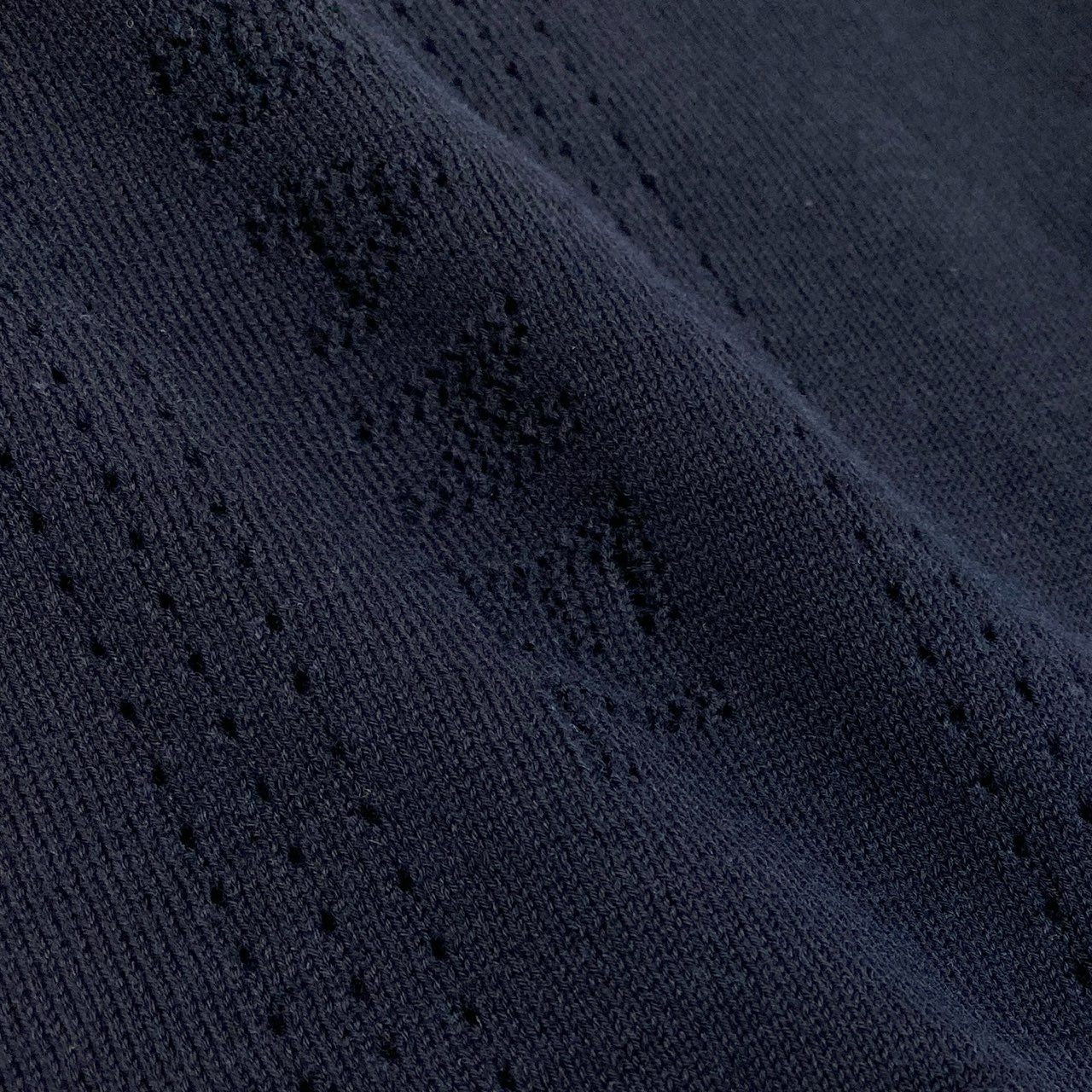 70a15 CHANEL SPORT シャネル スポーツ 2007年 P30104 フロントココマーク ジャガードロゴ ショートタンクトップ ニット素材 サイズ40 ネイビー レディース トップスta1