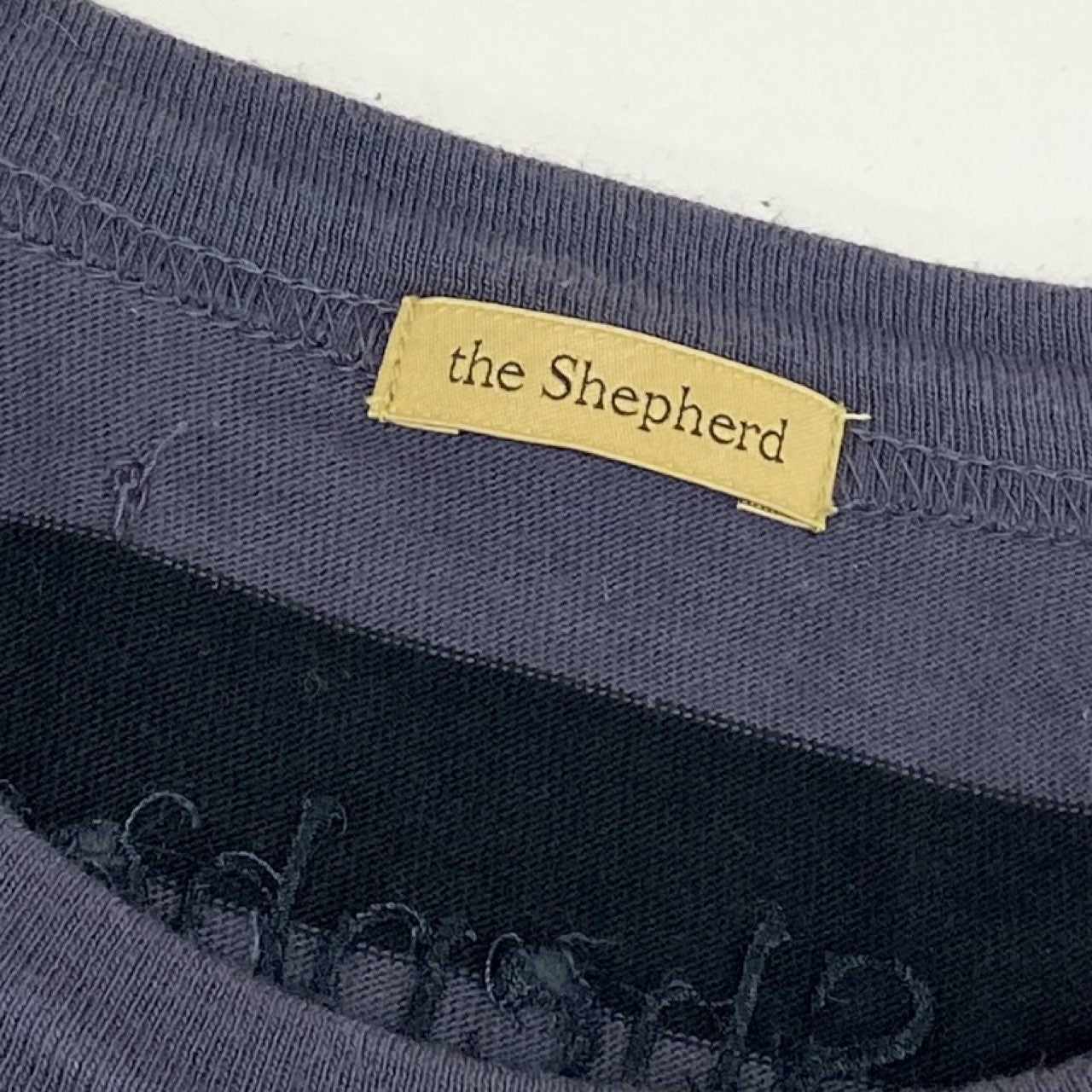 3l16 UNDER COVER アンダーカバー the Shepherf ザ シェパード ボーダーTシャツ US1A4803-2 2 パープル ブラック 日本製 カットソー TEE 夏