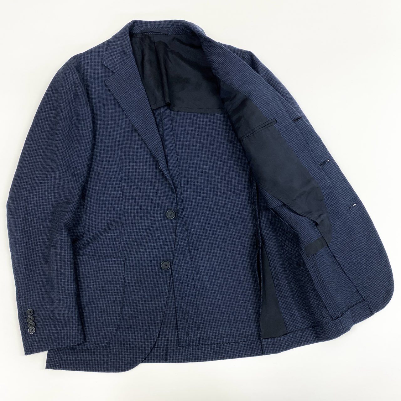 59j6 UNITED ARROWS SOVEREIGN ユナイテッドアローズ 21ss テーラードジャケット 背抜き シングル 3釦 メンズ 紳士服 フォーマル 1122-259-5724 44 ネイビーu02t