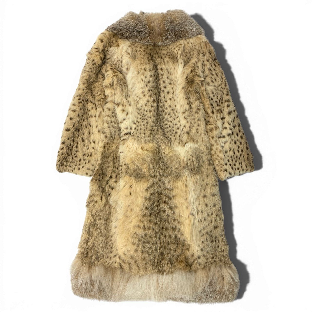 67a24 《超希少》 EMBA エンバ リンクスキャット 超ロングコート サイズF 最高級本毛皮 Lynx Cat Long Coat ボブキャット Bobcatt18r