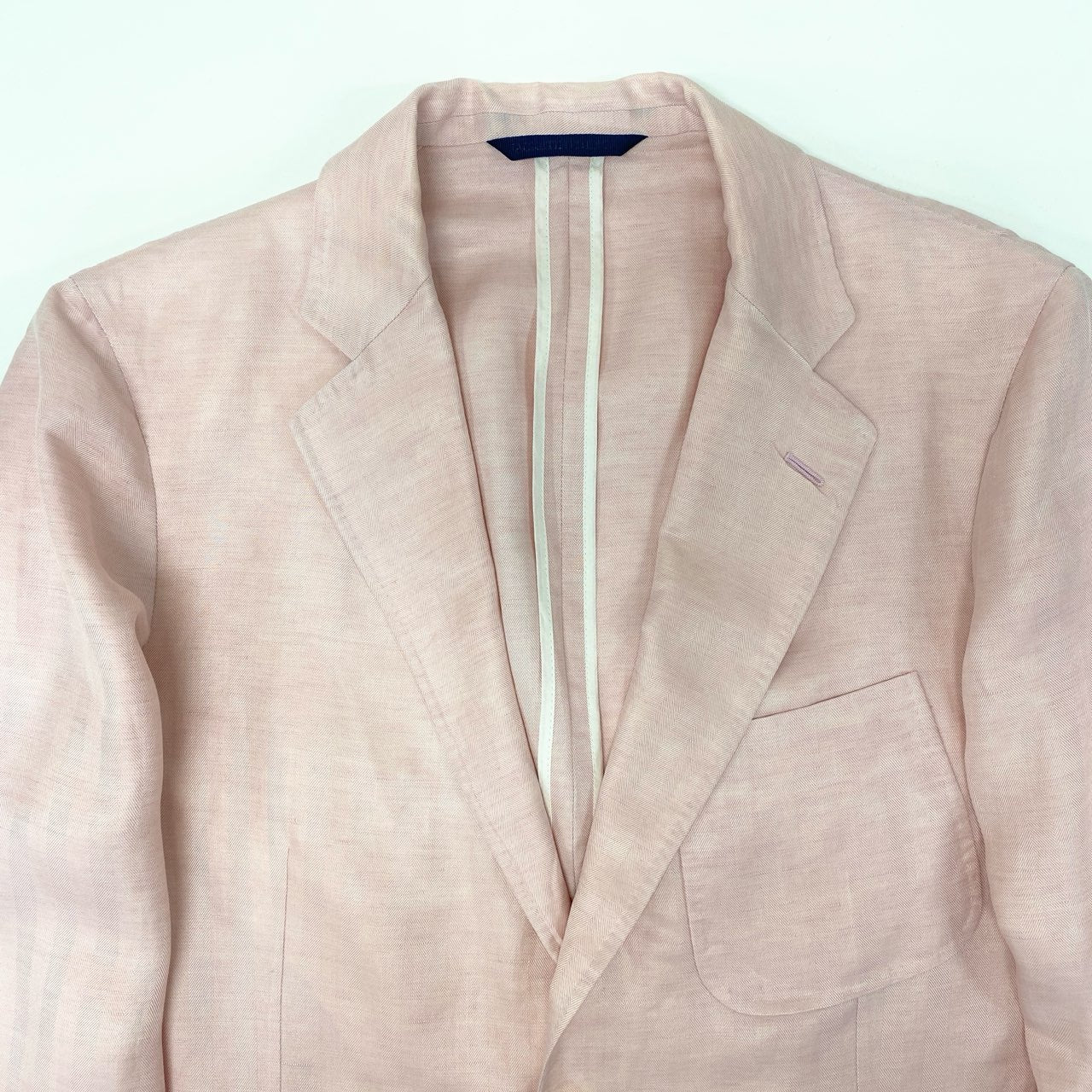 59k1 BELVEST ベルベスト イタリア製 テーラードジャケット ブレザー G10244 48 ピンク シルク リネン メンズo07t