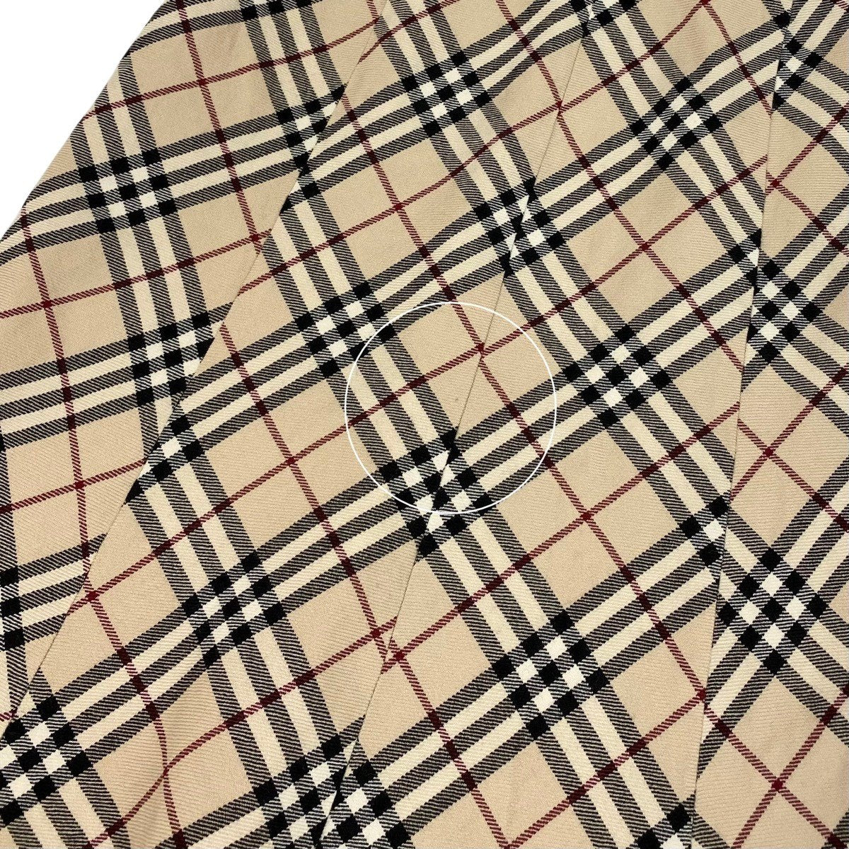 Ig19 BURBERRY LONDON BLUE LABEL バーバリーロンドン ブルーレーベル ノバチェック フレアスカート サイズ38 ベージュ レディースo07t