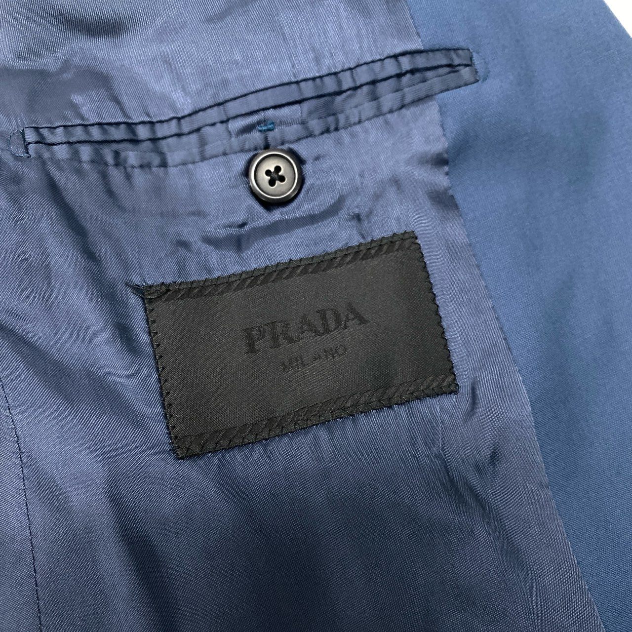 Mc5 PRADA プラダ 2Bテーラードジャケット ドレスジャケット サイズ52R ネイビー メンズ 男性用 ジャケットk02i
