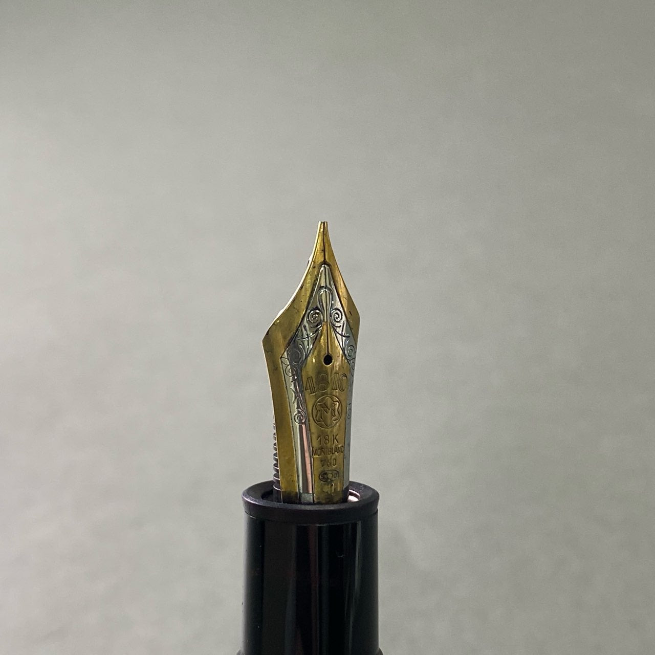 2f11 MONTBLANC モンブラン 万年筆 No.149 MEISTER STOCK 18K マイスターシュテュック ブラック 750 ペン先4810