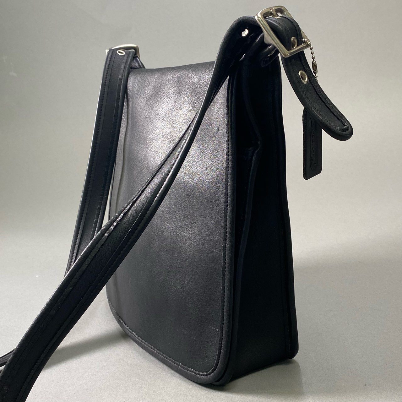 Ai18 COACH コーチ オールドコーチ ショルダーバッグ クロスボディバッグ 9144 ブラック レザー 鞄 カバン Vintage ヴィンテージt18r