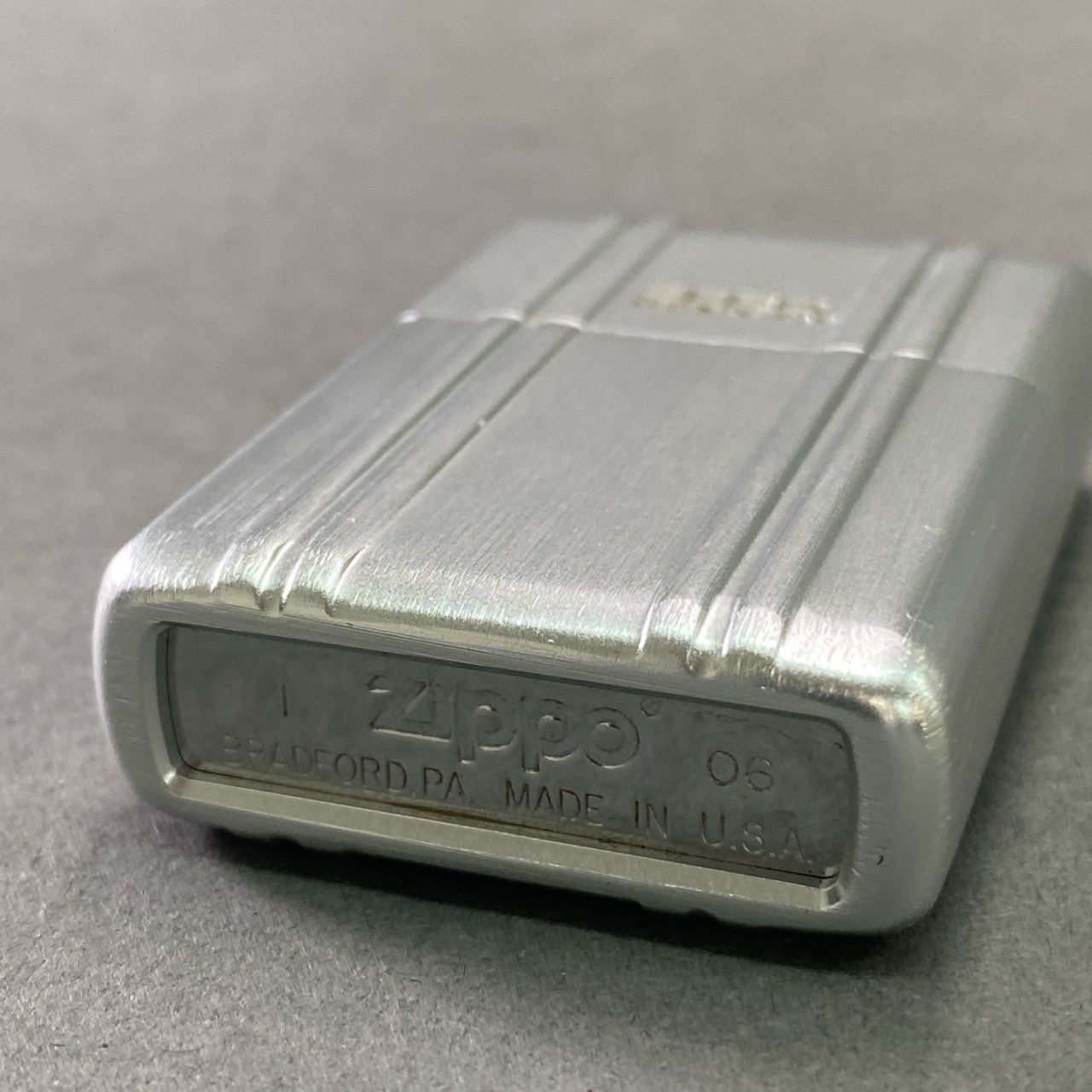 11f11 ZIPPO ジッポ × ZERO HALLIBURTON ゼロハリバートン オイルライター 喫煙具 シルバー 専用木製ケース付き