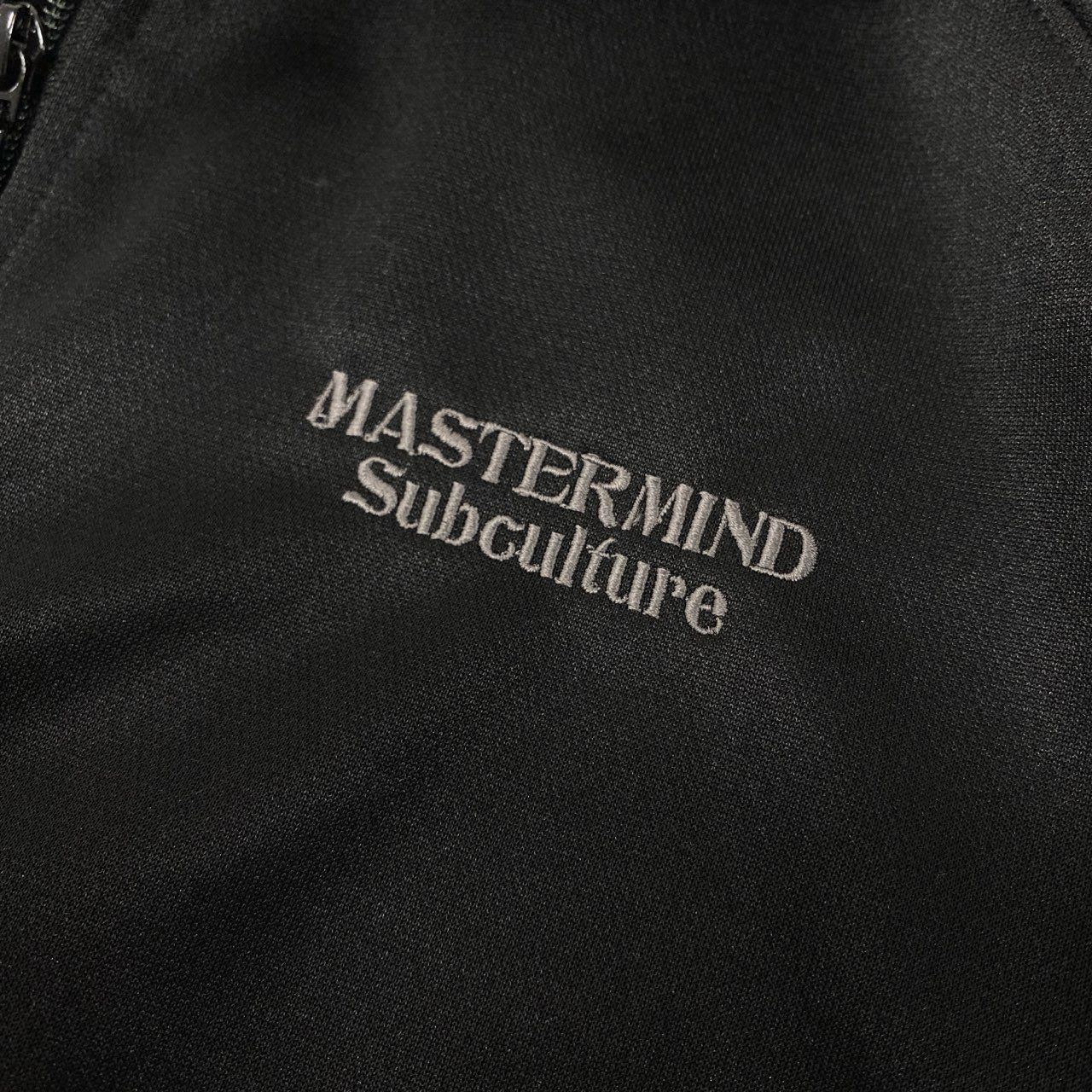 66k11 【極美品】Subculture MASTERMIND サブカルチャー マスターマインド TRACK JACKET トラックジャケット サイズ2 ブラック メンズ ジャージk02i