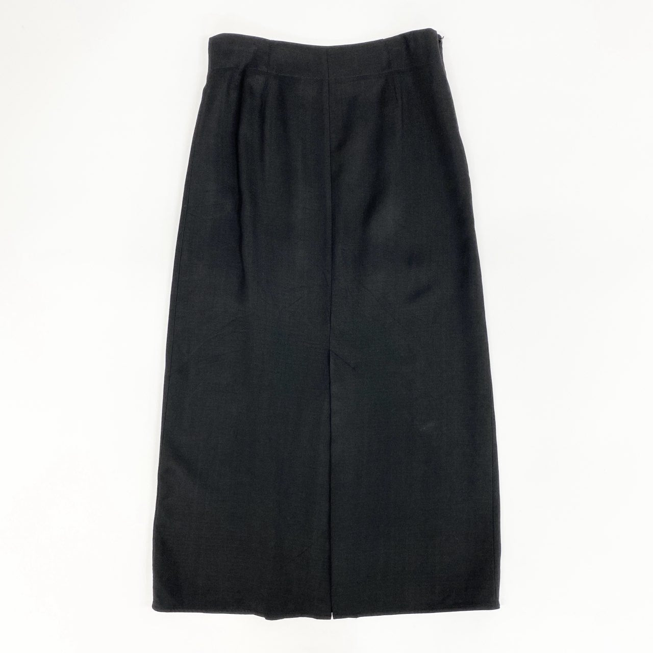 82d4 定価￥34650 STUDIO NICHOLSON スタジオニコルソン JAYA ASYMMETRIC DRAPE SKIRT ロングスカート 00 ブラック アシンメトリー ワンタック