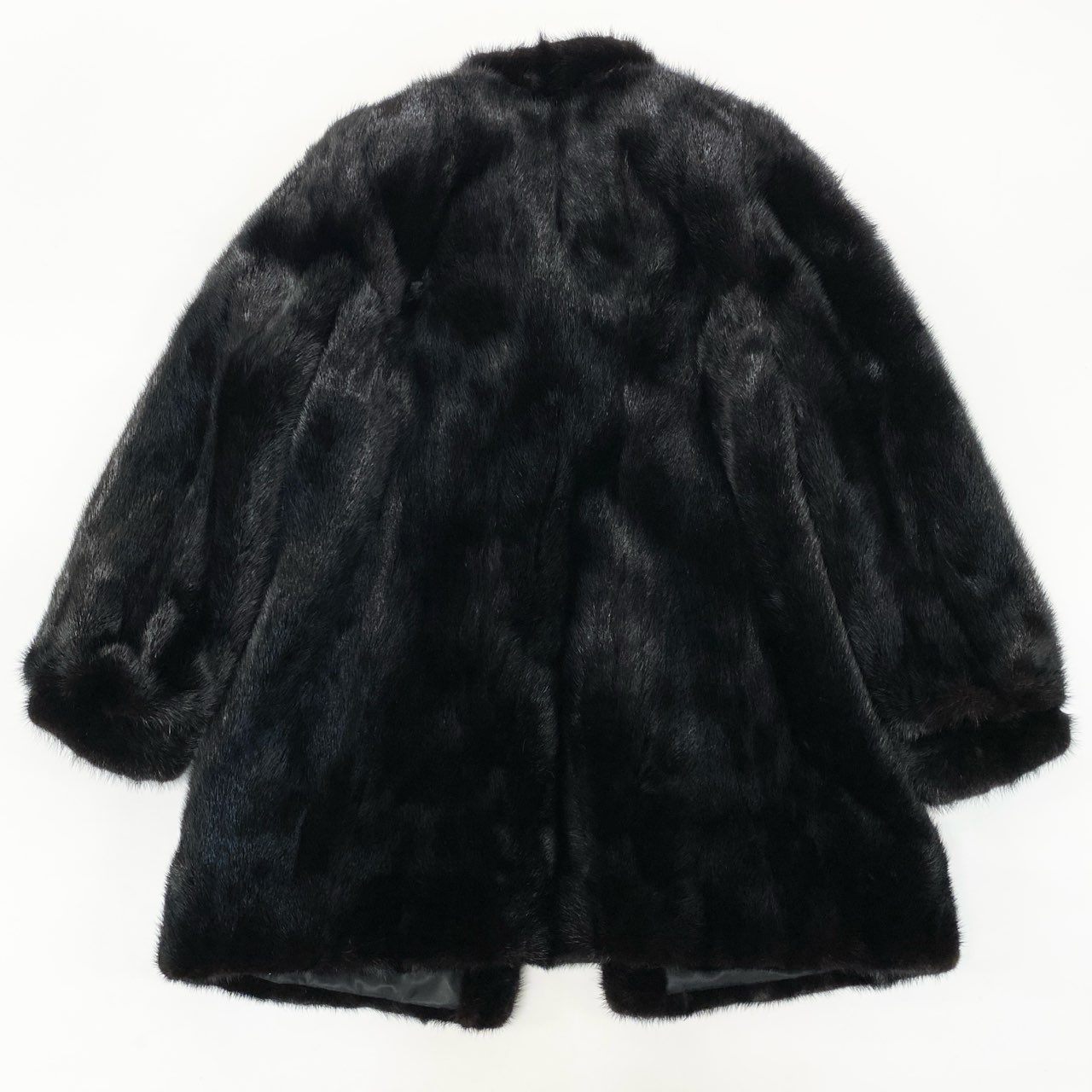 39k1《美品》 SAGA MINK サガミンク 銀サガ マホガニーミンク 逆毛 リアルファーコート 13 ダークブラウン 最高級本毛皮 FUR COAT 毛質◎ 毛並み◎t18r