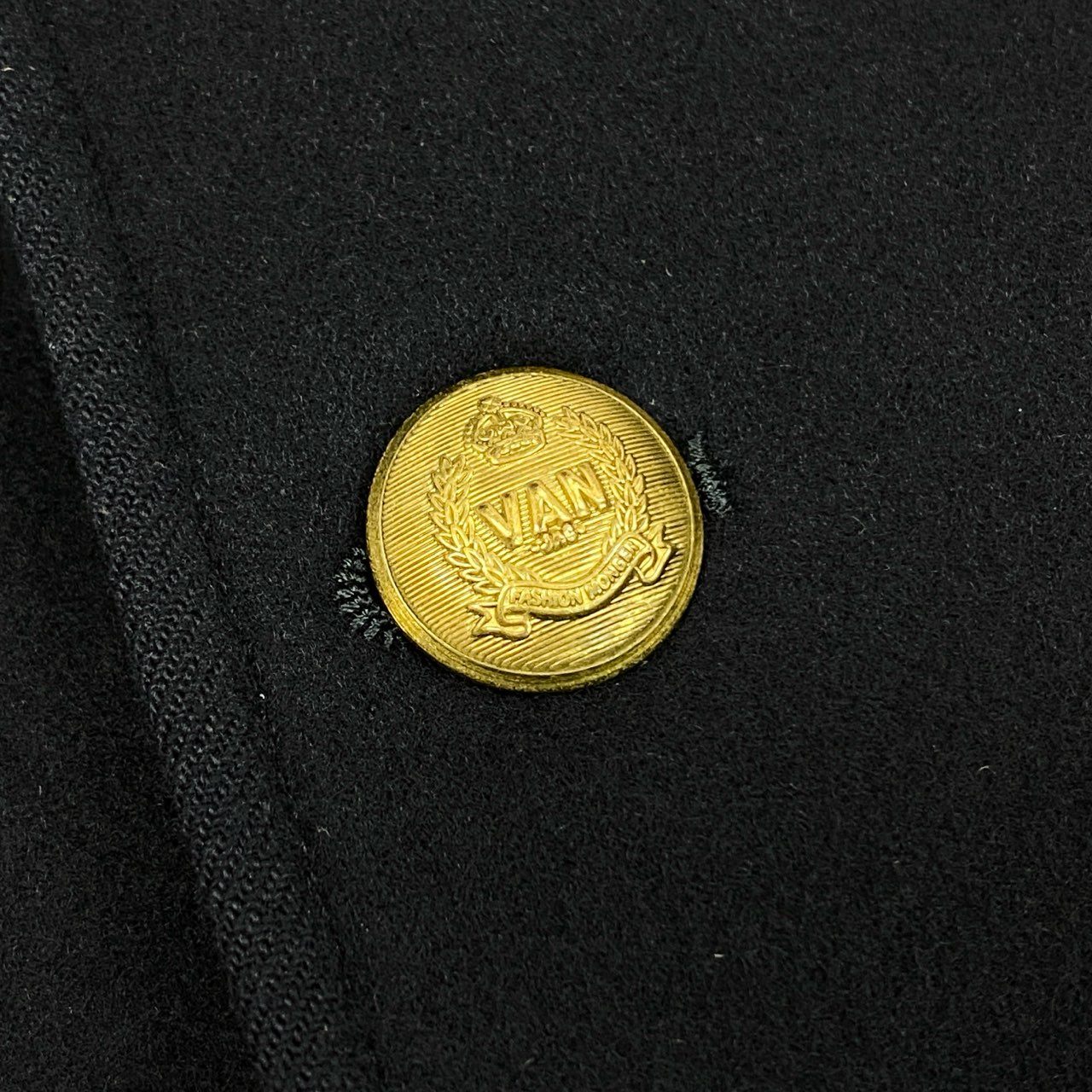 48h15 VAN JACKET ヴァン ヂャケット 金ボタン テーラードジャケット ブレザー 紺ブレ  A5 ネイビー 紺色 ウール メンズo07t