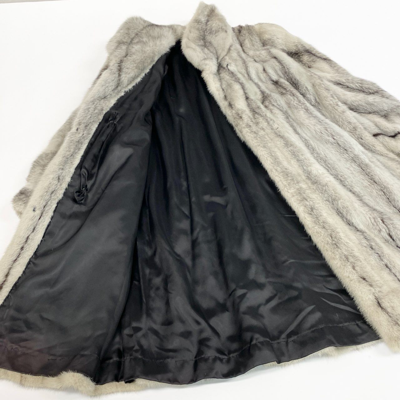 30a9 YUKI BELLE FEMME SAGA MINK サガミンク 金サガ クロスミンク ロングコート サイズF 最高級毛皮 Fur Coatt18r