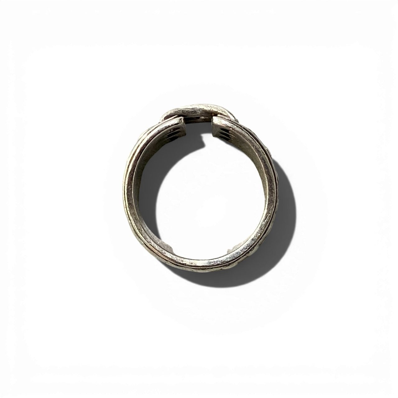 b5 Vintage HERMES エルメス メキシコリング アクセサリー 51 シルバー Silver925ta1