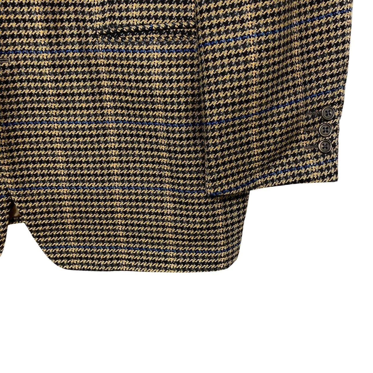 78h21 Ermenegildo Zegna エルメネジルドゼニア テーラードジャケット 千鳥格子 サイズ54 マルチカラー カシミヤ100％ メンズ 紳士服o07t