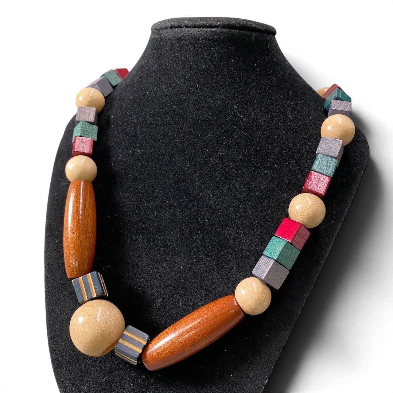 e4 m`s braque エムズブラック WOOD BEADS NECKLACE ウッドビーズ