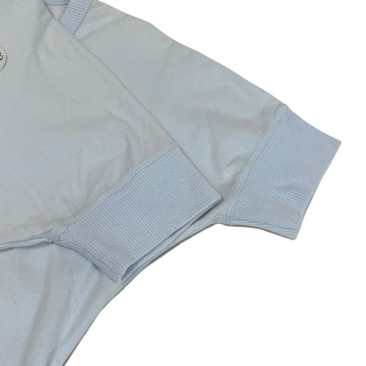 i21 DOLCE＆GABBANA 00's レースアップTシャツ プリントデザイン トップス 38サイズ ライトブルー レディース 女性用u02t