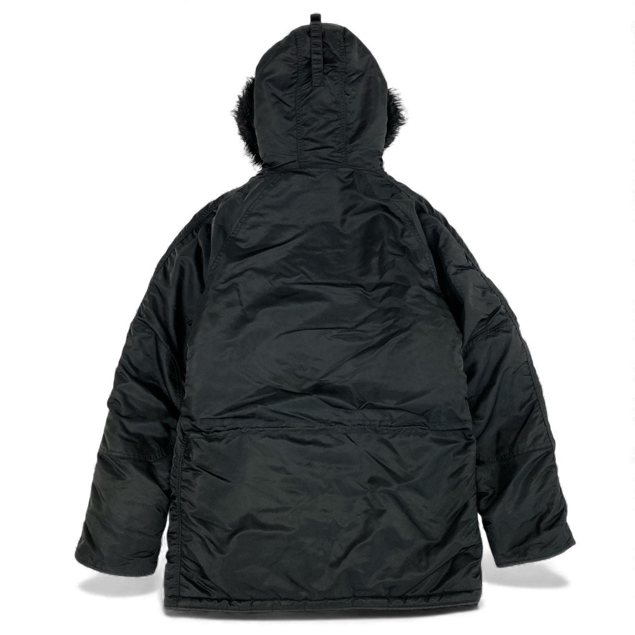 14L1 《美品》 ALPHA INDUSTRIES アルファ インダストリーズ N-3B フライトジャケット 20094-7501 L ブラック EDWIN企画 コート アメカジt18r