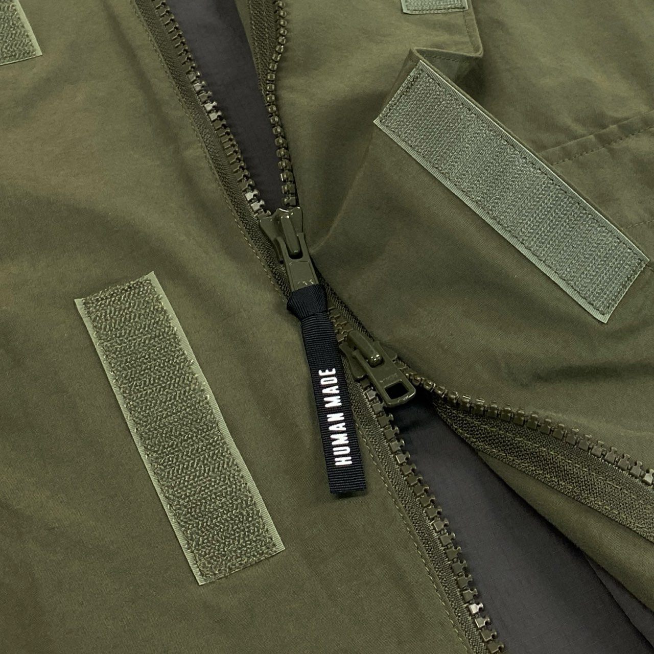 Mb10【美品】HUMAN MADE ヒューマンメイド マウンテンパーカージャケット ブルゾン ジャケットアウター XXLサイズ カーキ k02ik02i