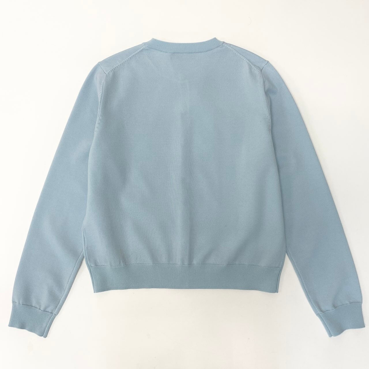 11c29 《未使用品》 NKNIT ンニット 25AW Logo Knit Cardigan ロゴニットカーディガン サイズ1 サックス タグ付t18r