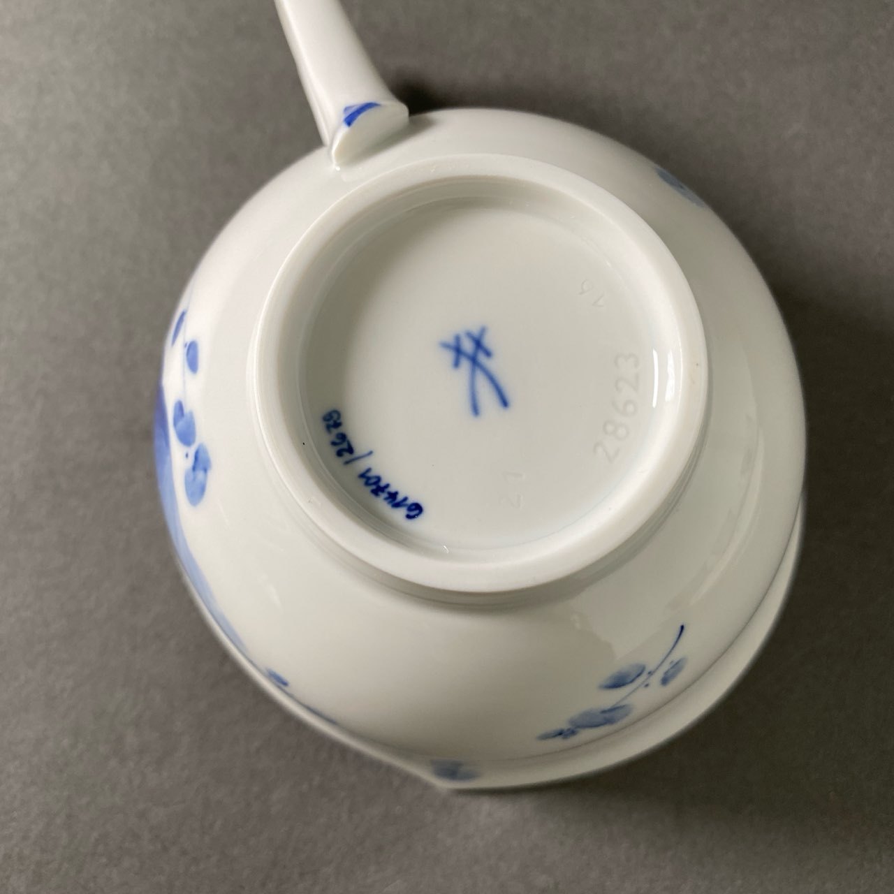 6e14 【5客セット】 Meissen マイセン 青い花 ティーカップ ソーサー 614701 / 28633 ブルー ホワイト 食器