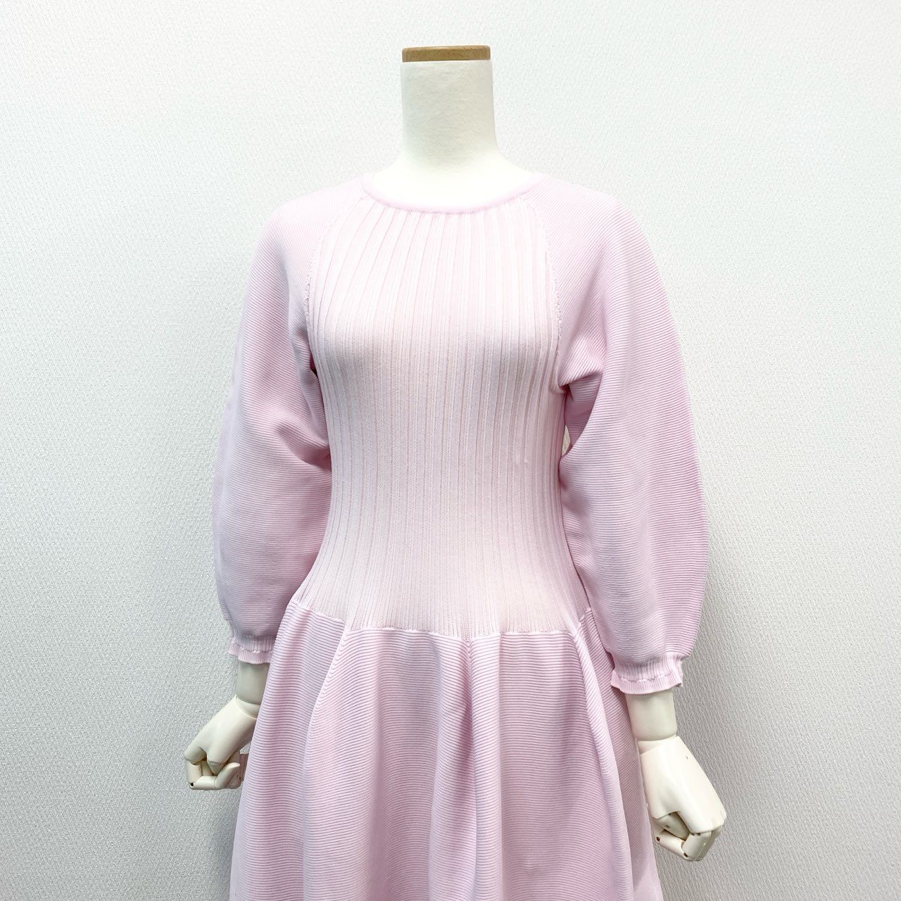 Ek14 CFCL シーエフシーエル POTTERY LONG PUFF SLEEVE DRESS ドレス ワンピース ニット CF007KH092 1サイズ ピンク レディースu02t